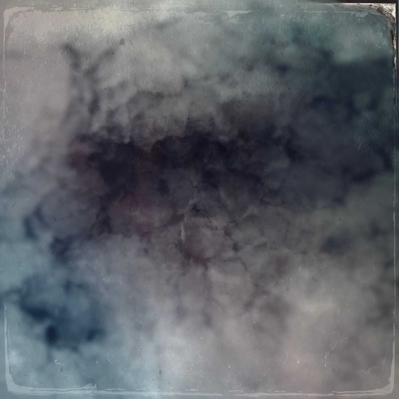 A cloudy stain of grey and violet, a second tint